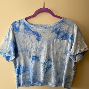 Cropped Tie Dye Shirt